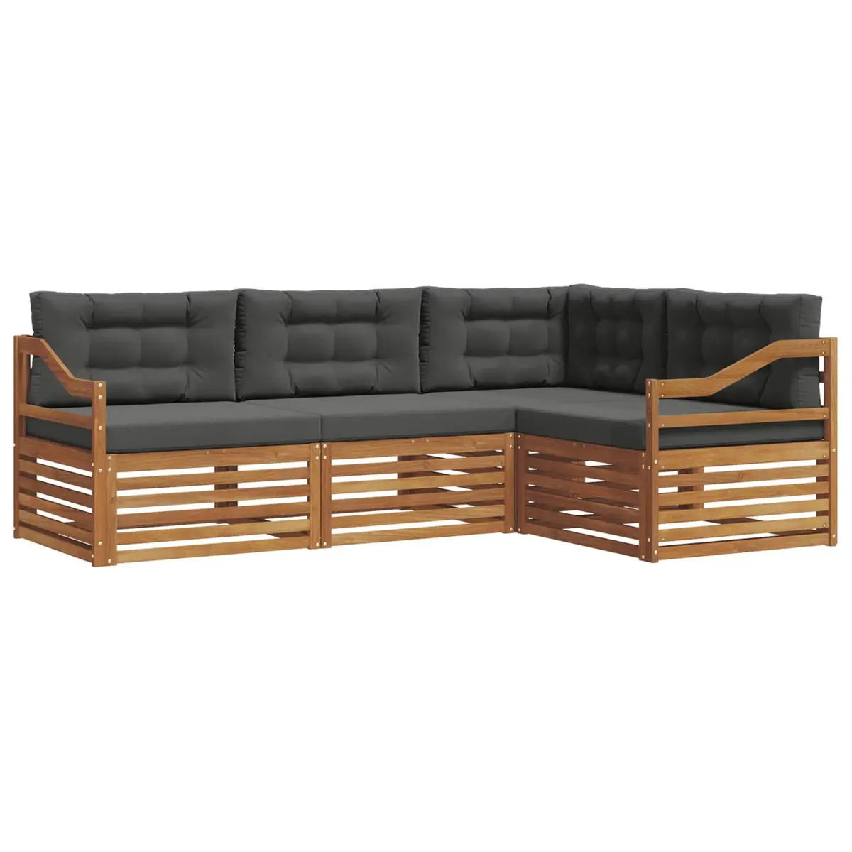 4 Piece Outdoor Sofa Set with Cushions