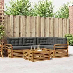 Durable 5-Piece Outdoor Sofa Set with Cushions