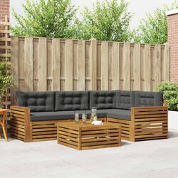 5-Piece Modular Outdoor Sofa Set with Cushions