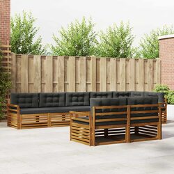 Modular Outdoor Sofa Set with Cushions - 8 pcs