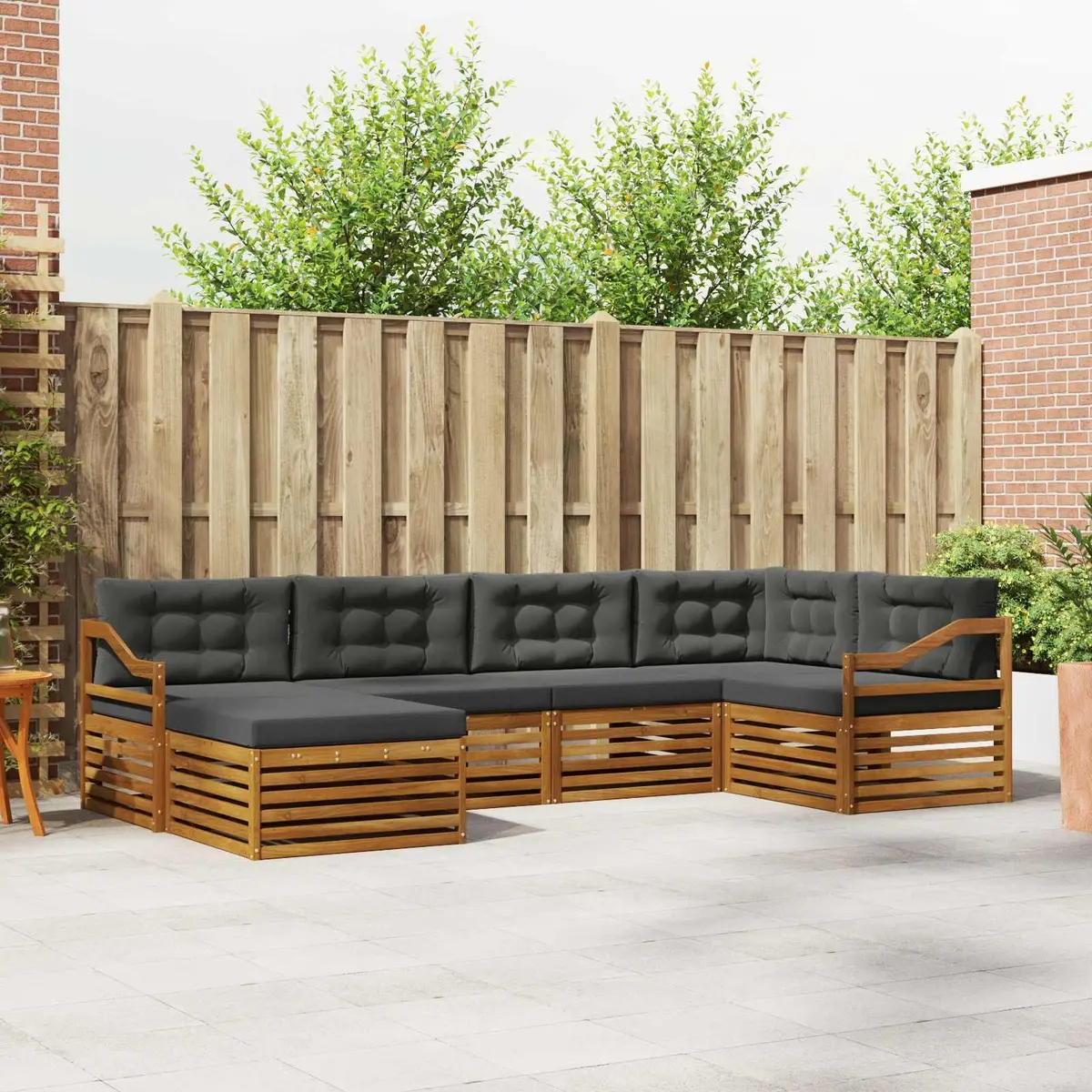 6 Piece Outdoor Sofa Set for Garden Spaces