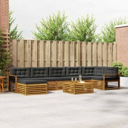 Premium 8-Piece Outdoor Modular Sofa Set with Cushions