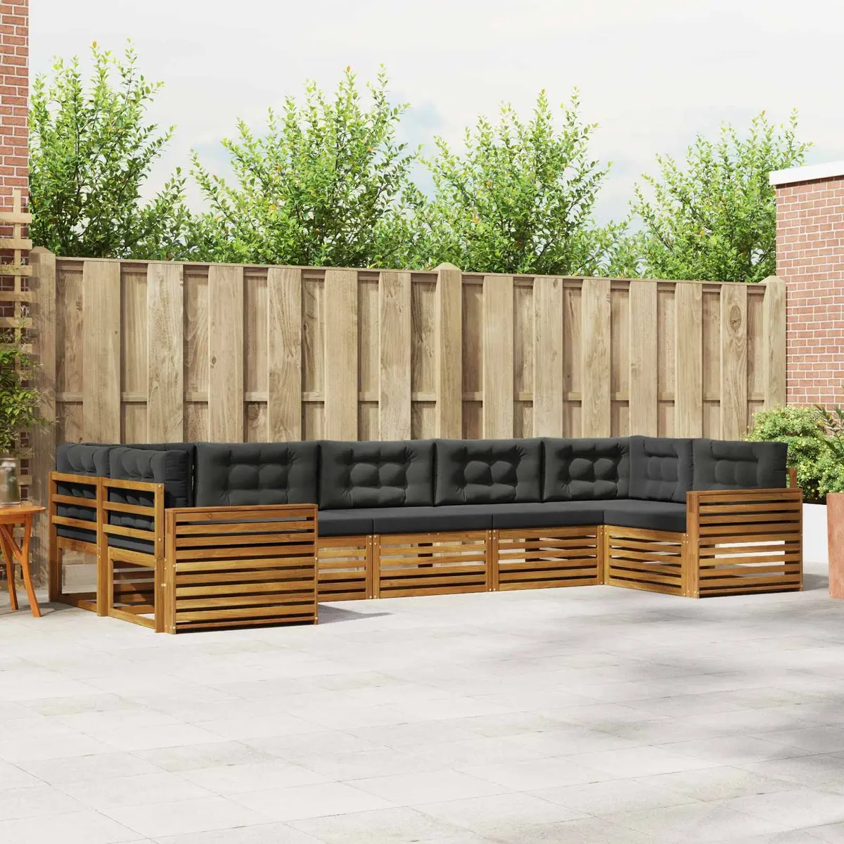 7-Piece Modular Outdoor Sectional Sofa Set for Patios
