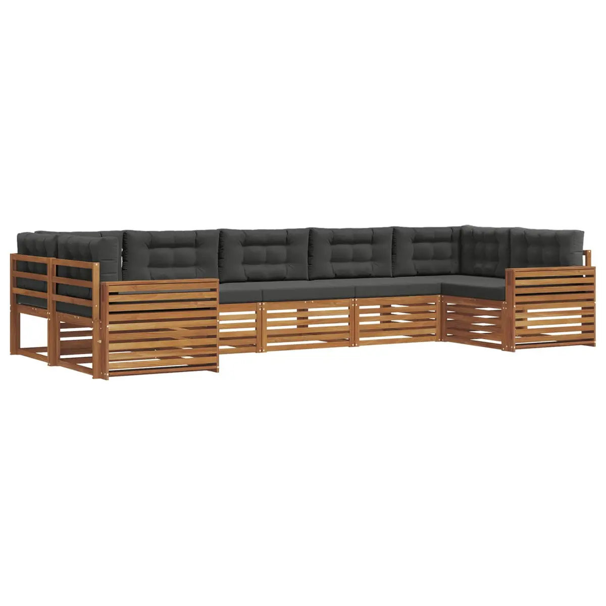 7-Piece Modular Outdoor Sectional Sofa Set for Patios