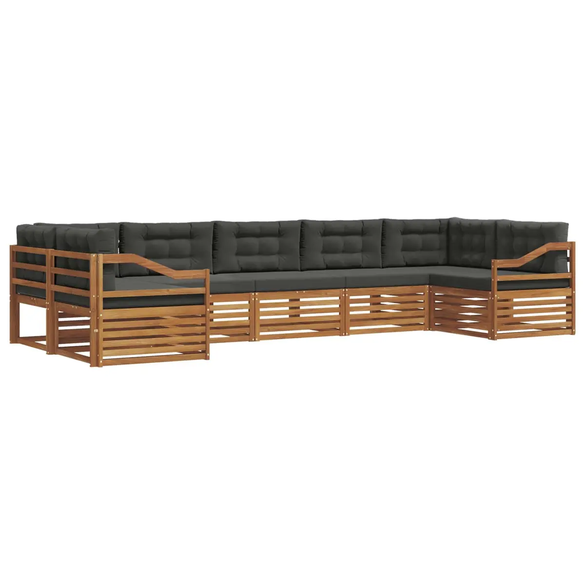 Outdoor Sectional Sofa Set 7 Pieces Modular Garden Patio Furniture Lounge