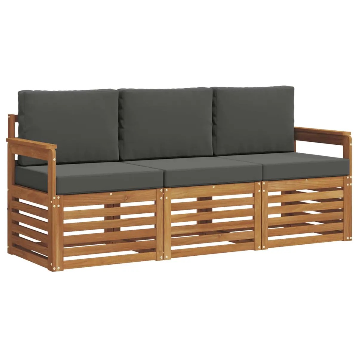 Outdoor Sectional Sofa Set 3 Piece Garden Patio Furniture Modular Seating
