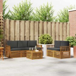Durable 6 Piece Outdoor Furniture Set in Acacia Wood