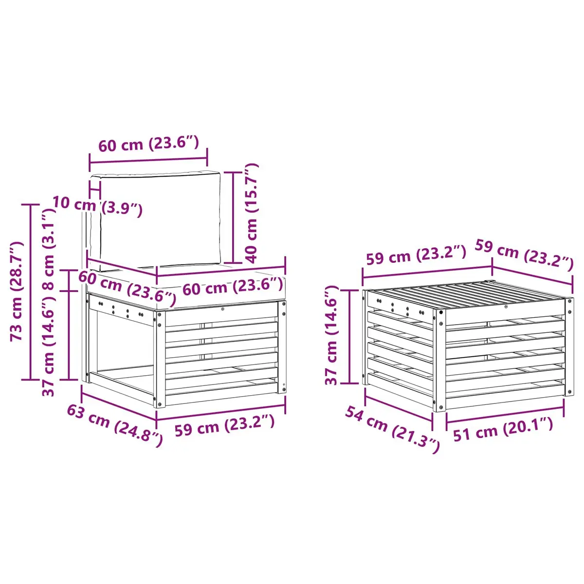 9-Piece Modular Lounge Set for Outdoor Relaxation