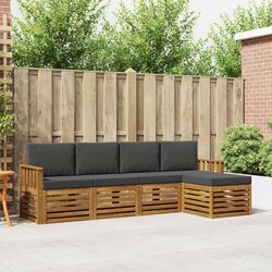 Stylish 5-Piece Outdoor Sofa Set with Modular Design