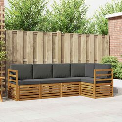 Durable 5 Piece Modular Sectional Sofa Set for Outdoors