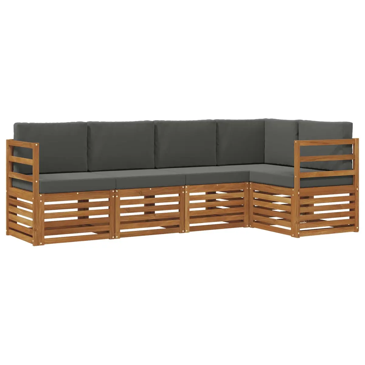 5 Piece Modular Sectional Sofa Set for Outdoors