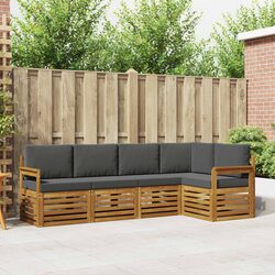 Durable 5-Piece Outdoor Sectional Sofa Set in Anthracite