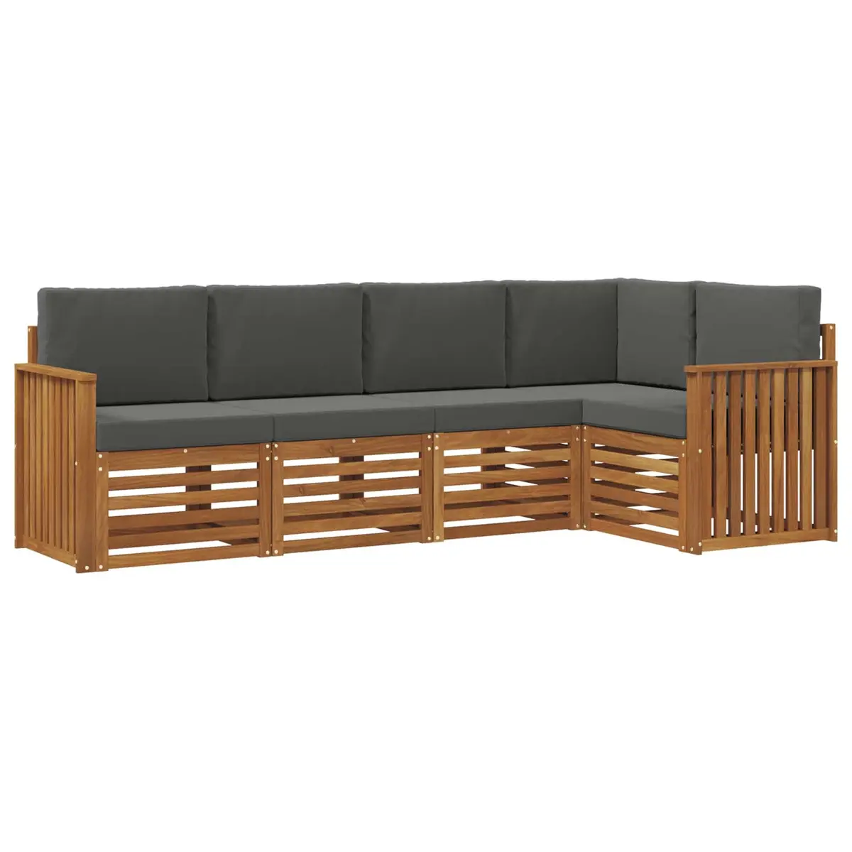 5-Piece Modular Sectional Sofa Set for Outdoor Use