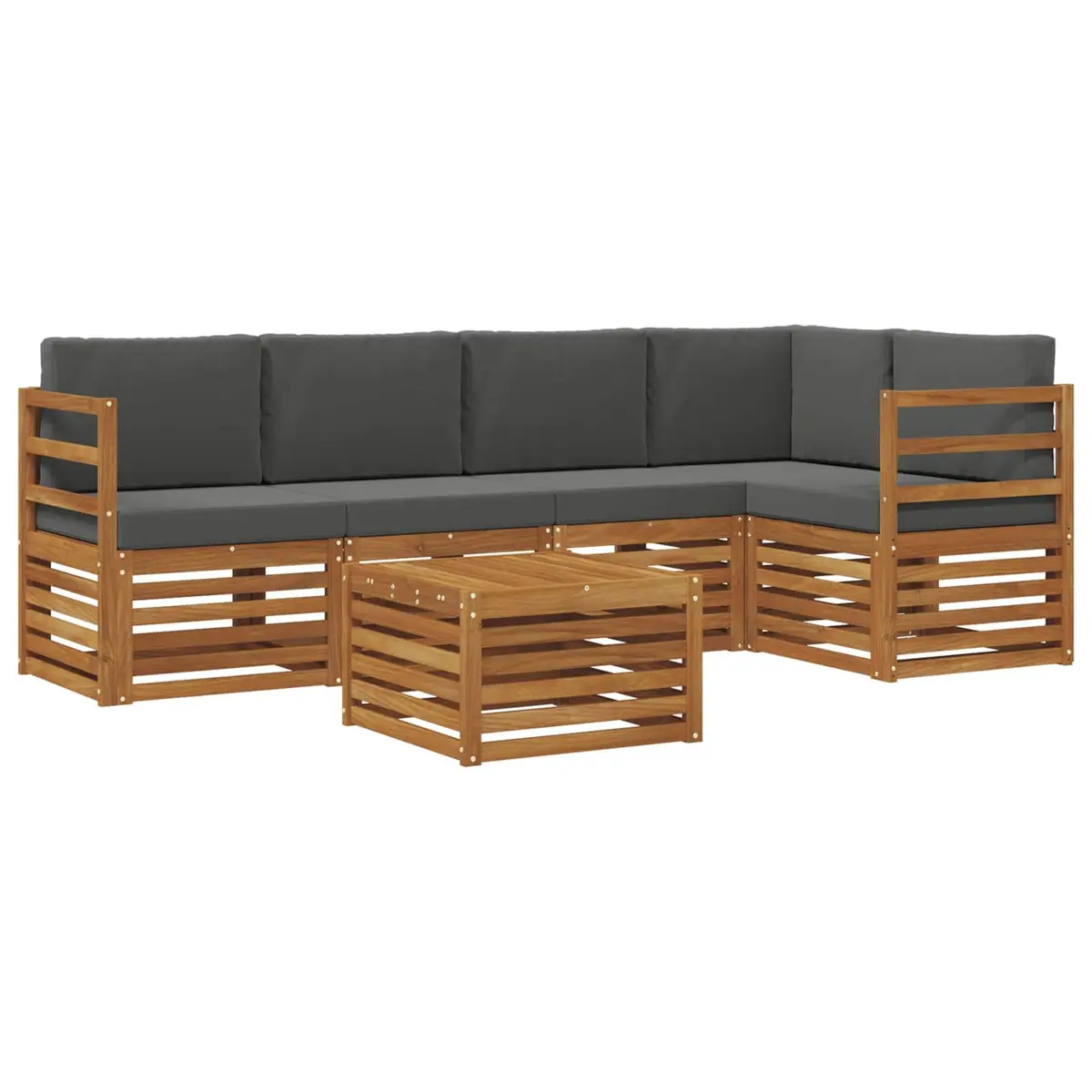6-Piece Modular Sectional Sofa Set for Outdoors