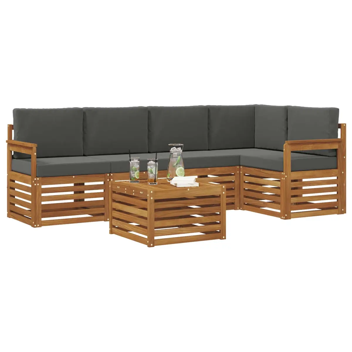Modular Outdoor Sectional Sofa Set 6 pcs
