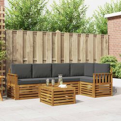 Premium 6 Piece Outdoor Sectional Sofa Set for Gardens