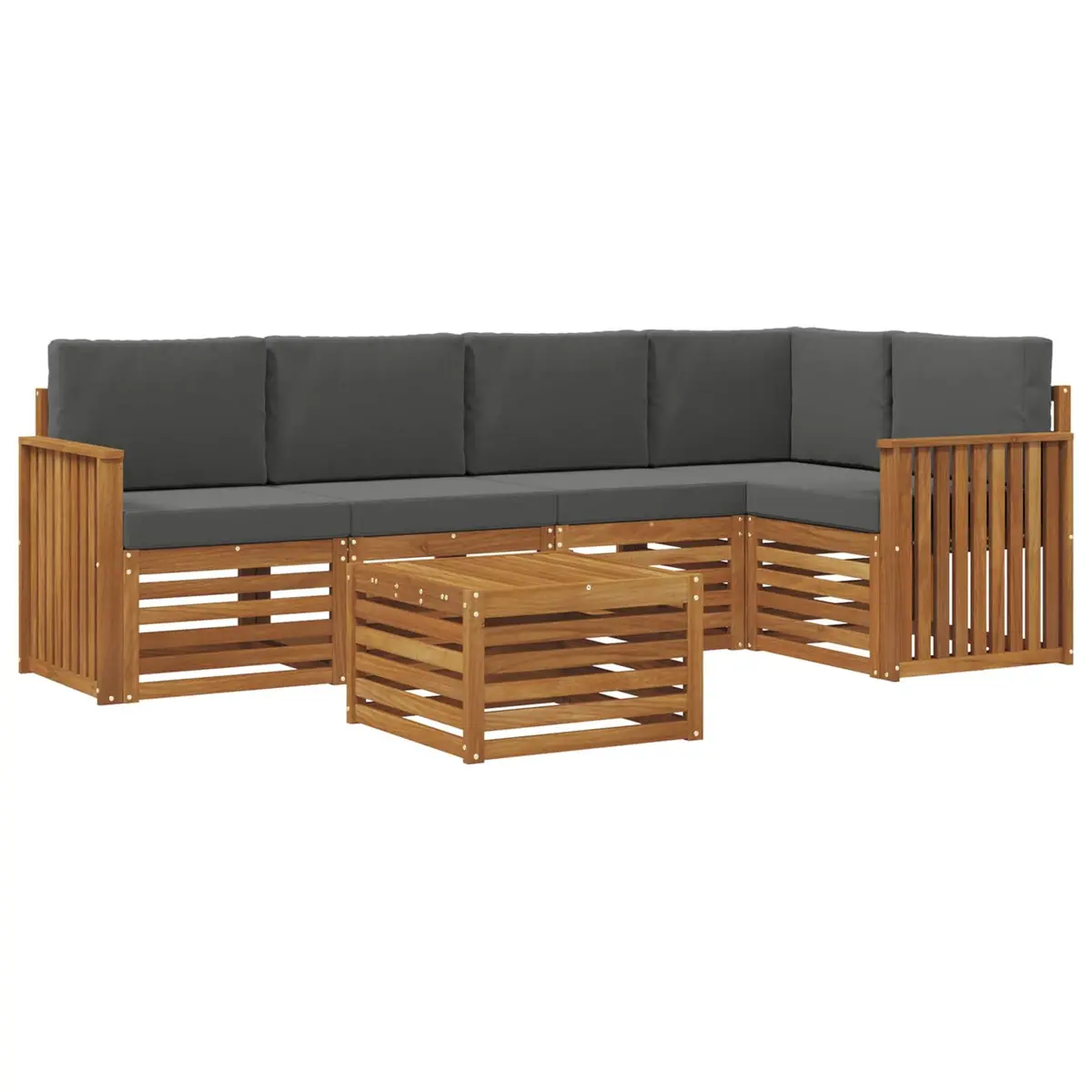Modular Sectional Sofa Set 6pc for Outdoor Relaxation