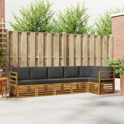 Stylish 6-Piece Modular Sectional Sofa Set for Outdoors