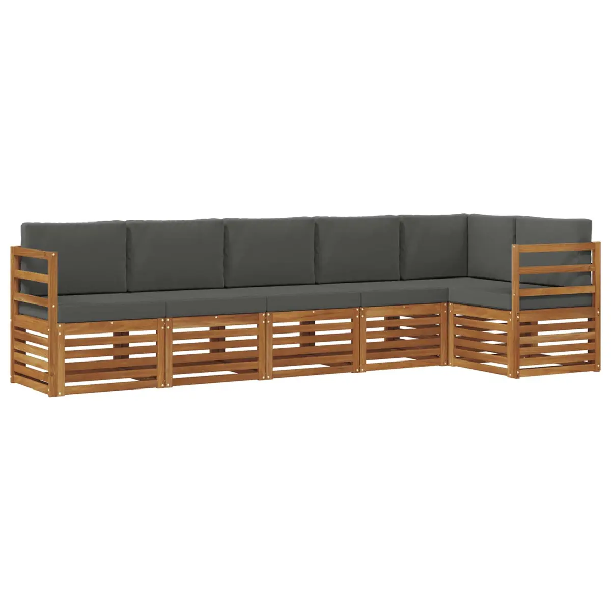 6-Piece Modular Sectional Sofa Set for Outdoors