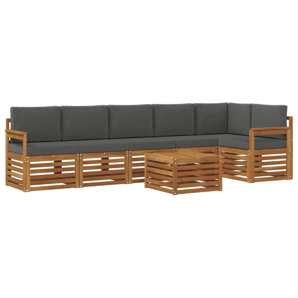 7-Piece Outdoor Sectional Sofa Set for Patios