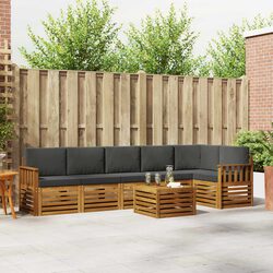 Sturdy 7 Piece Outdoor Sectional Sofa Set for Patios