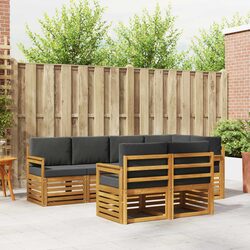 Premium 7-Piece Outdoor Sectional Sofa Set in Anthracite