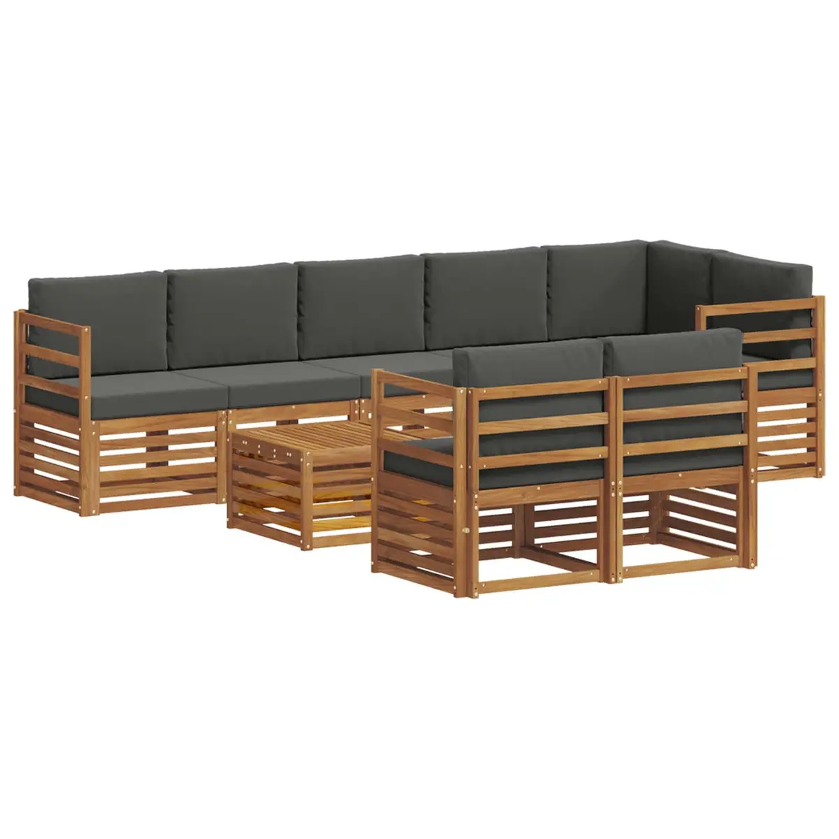 9 Piece Modular Outdoor Sectional Sofa Set