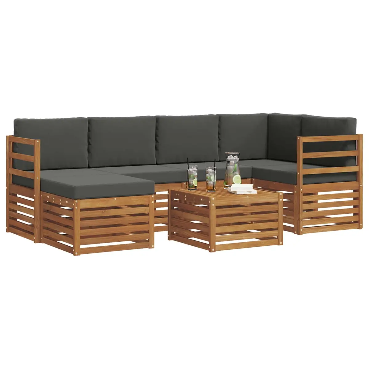 7-Piece Outdoor Sectional Sofa Set