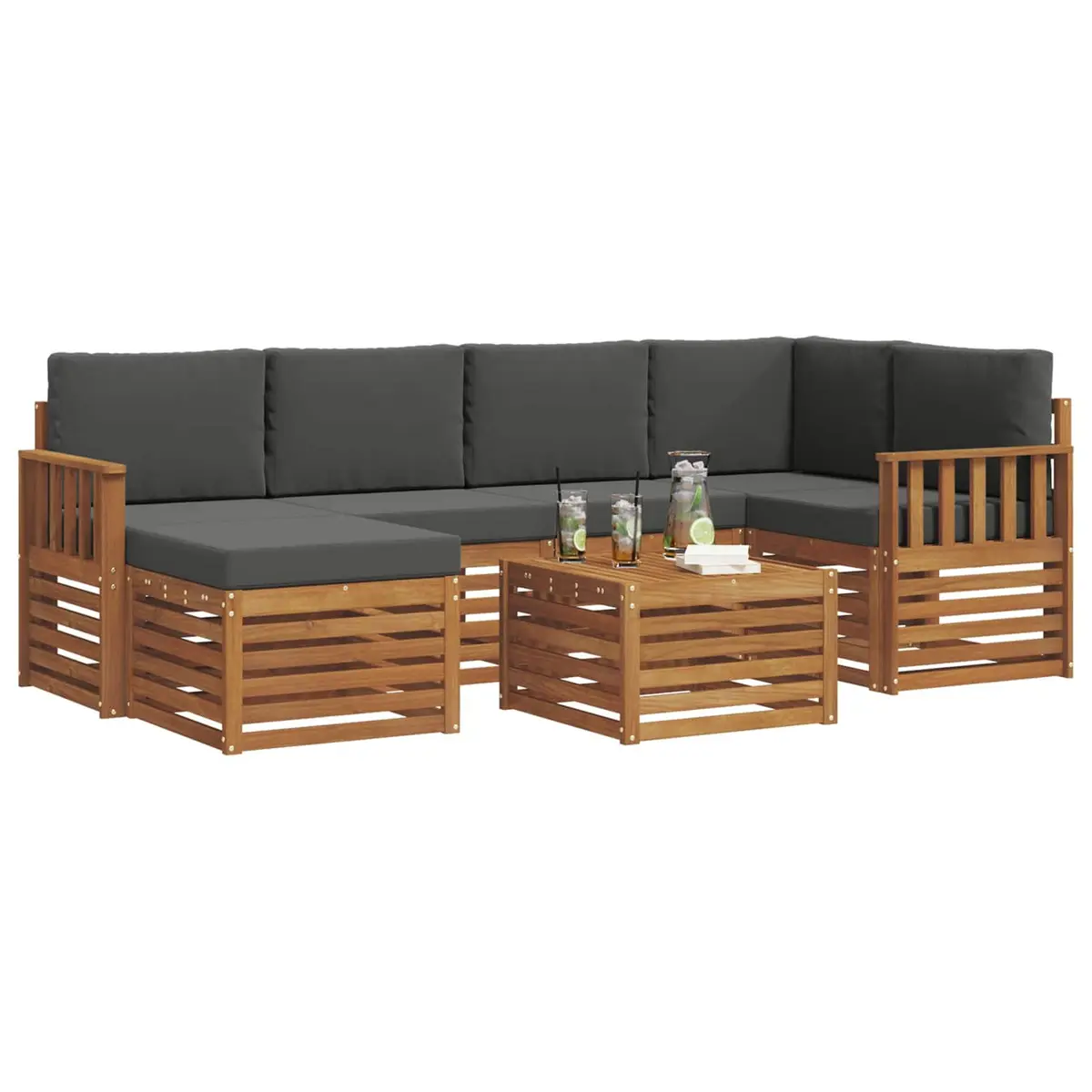 7-Piece Sectional Sofa Set for Outdoors