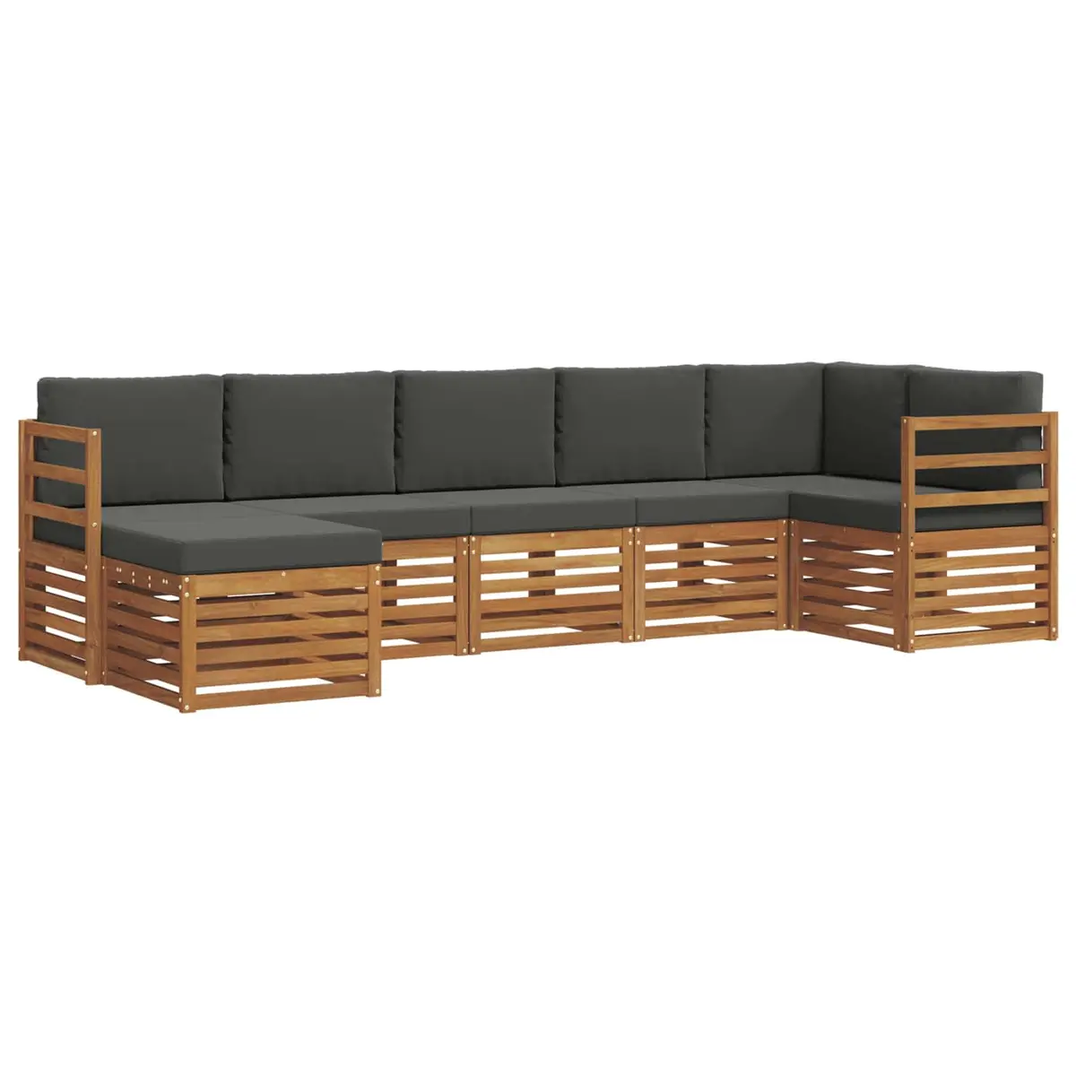 7-Piece Outdoor Sectional Sofa Set with Durable Build
