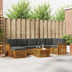 8-Piece Modular Outdoor Sofa Set for Gardens