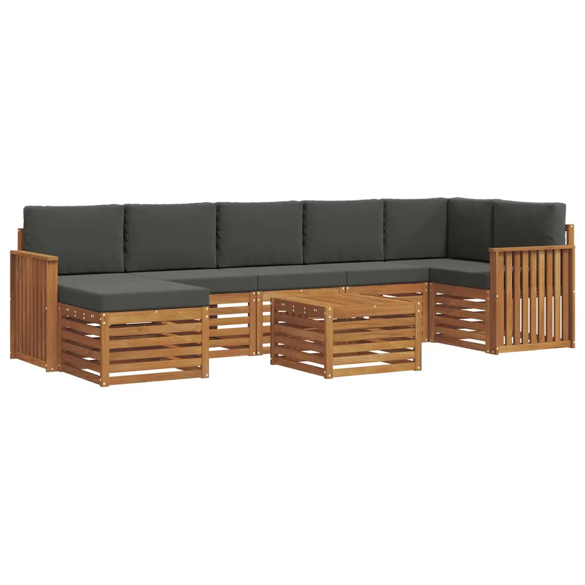 8-Piece Modular Outdoor Sofa Set for Gardens