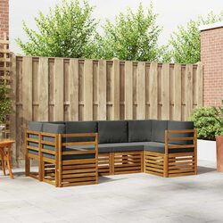6-Piece Modular Outdoor Sectional Sofa Set