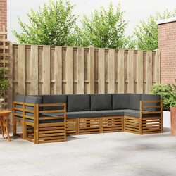 Durable 7-Piece Outdoor Sectional Sofa Set for Patios