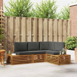Premium 4-Piece Outdoor Sectional Sofa Set with Cushions