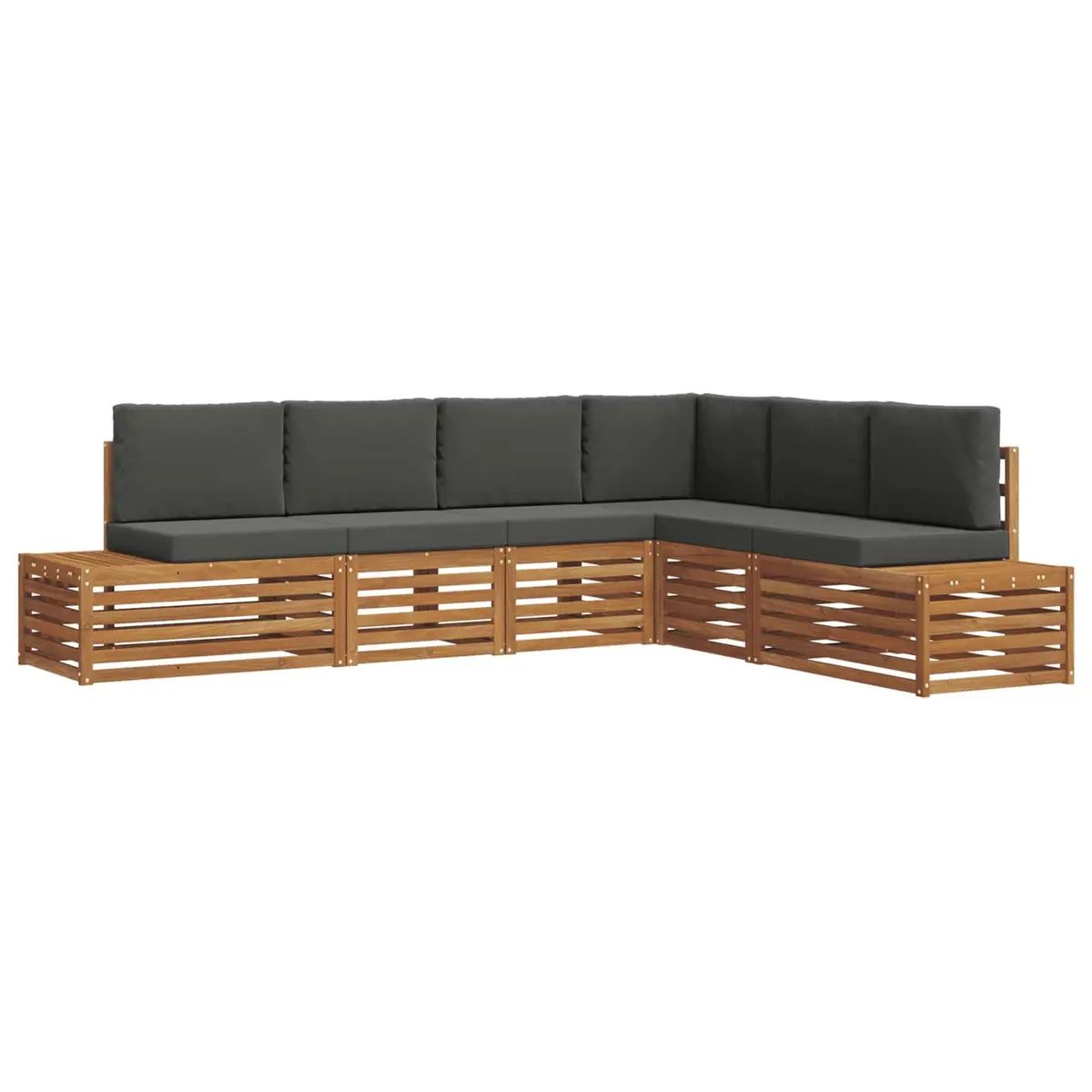 Outdoor Sectional Sofa Set with Acacia Wood