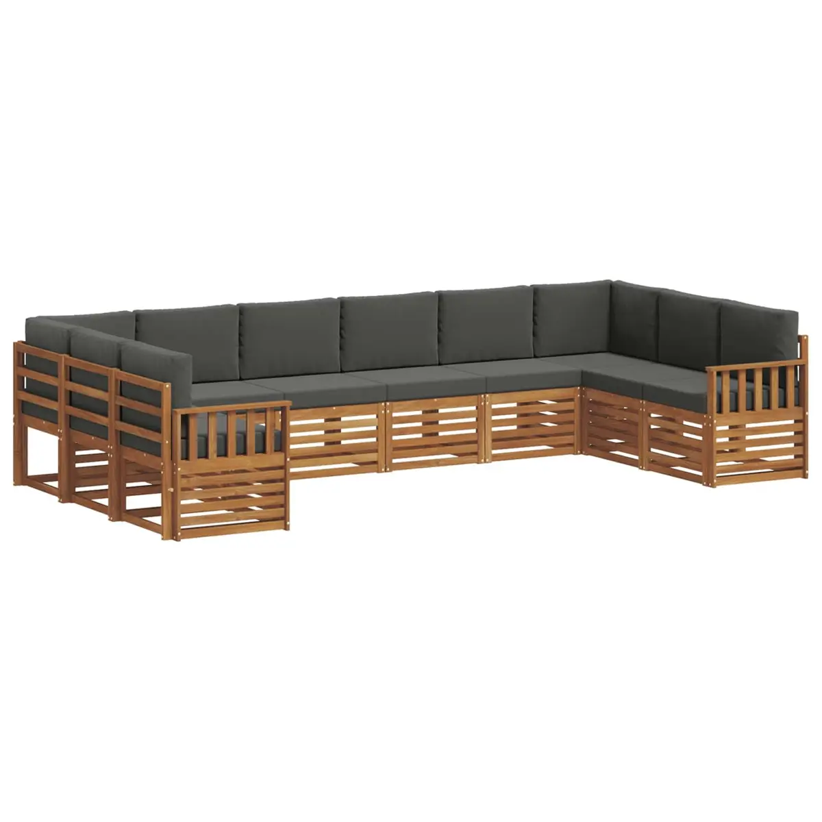 10-Piece Outdoor Sectional Sofa Set for Gardens