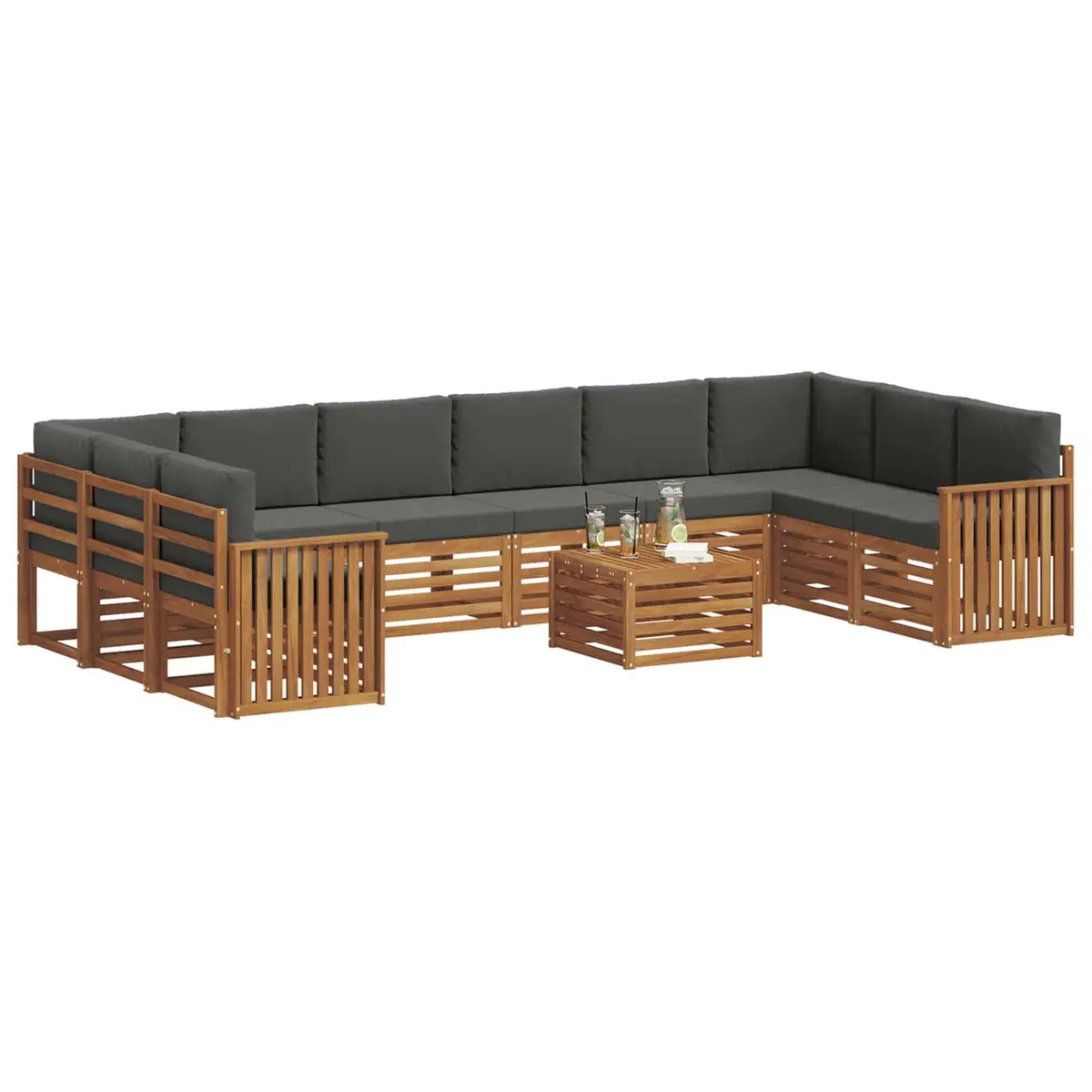 11 Piece Modular Outdoor Sofa Set