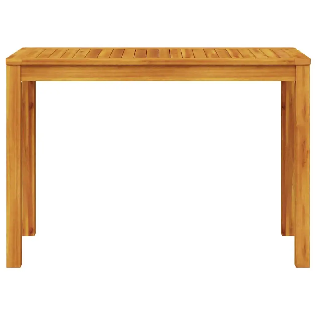 Solid Acacia Wood Garden Dining Set with Two Chairs
