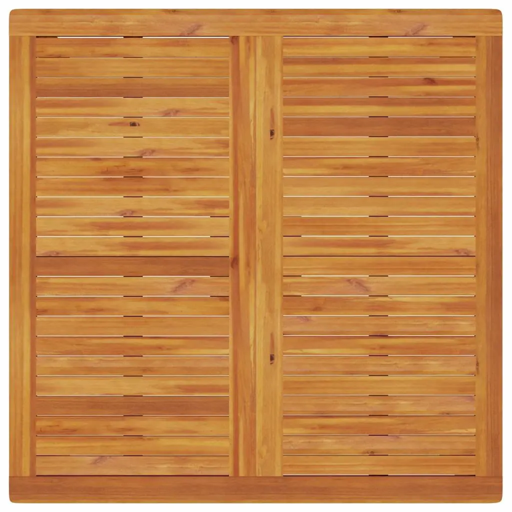 Solid Acacia Wood Garden Dining Set 3-Piece Brown