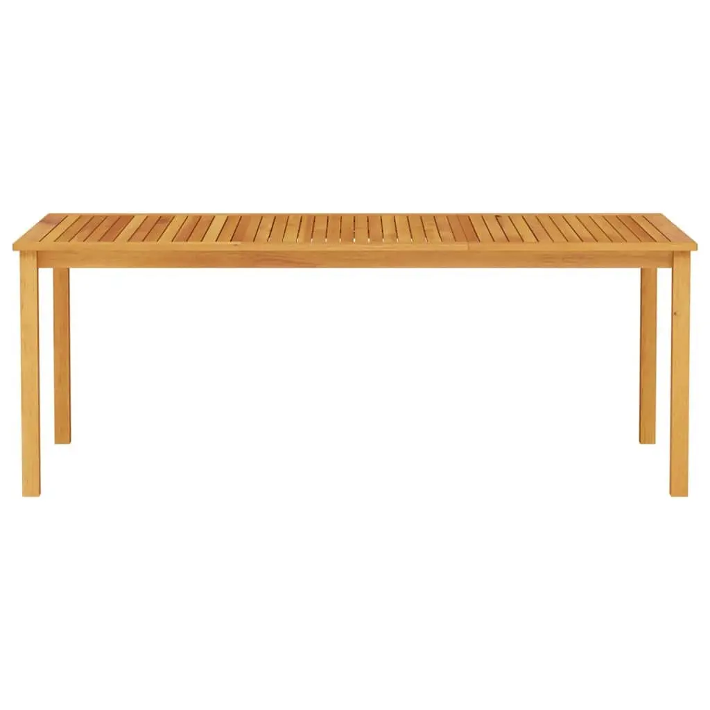 7-Piece Garden Dining Set in Brown Acacia Wood