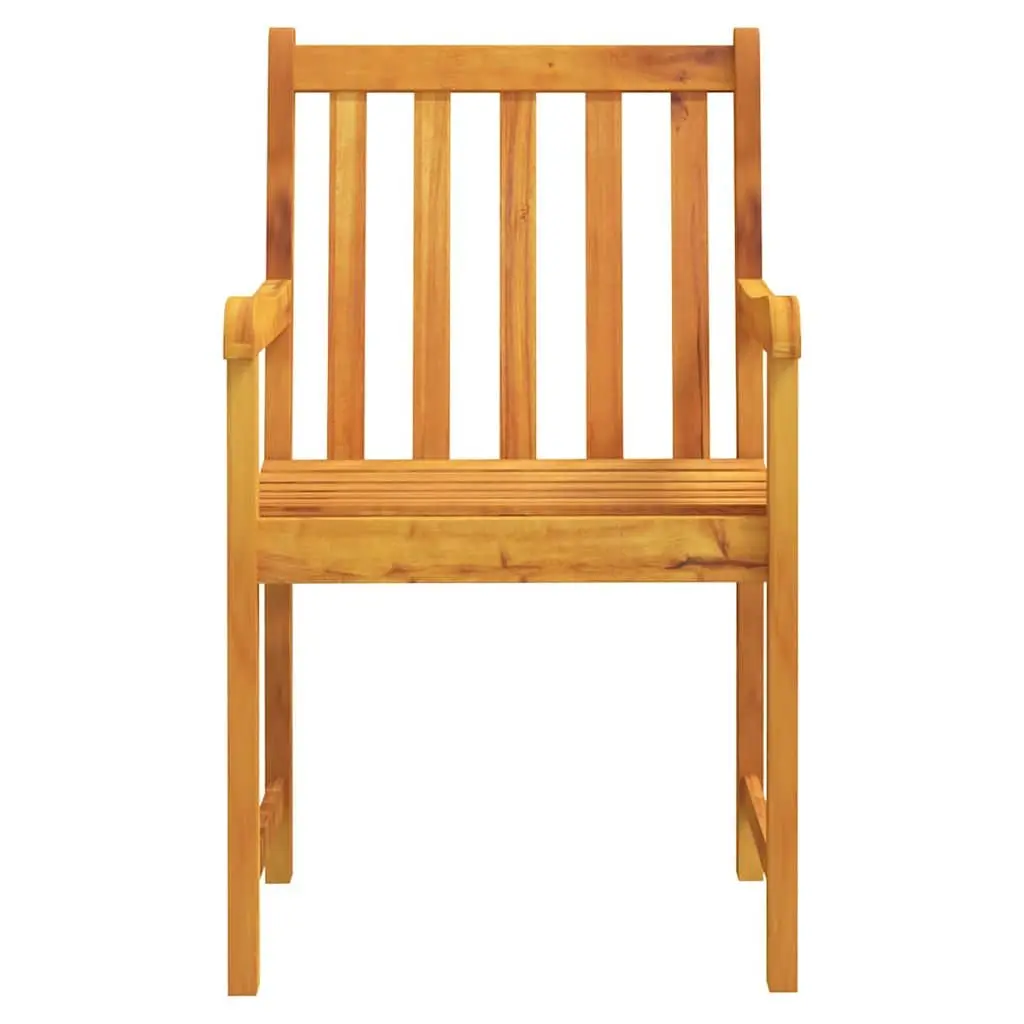 7-Piece Garden Dining Set in Brown Acacia Wood