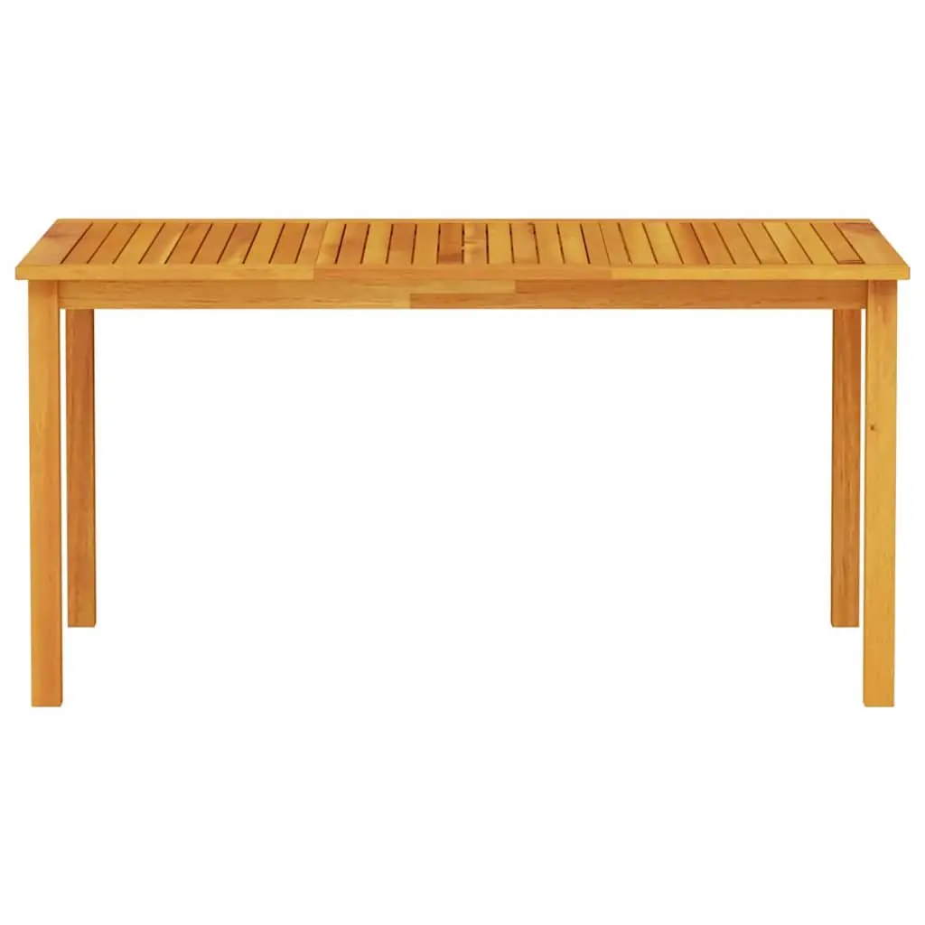 7-Piece Brown Solid Acacia Wood Garden Dining Set