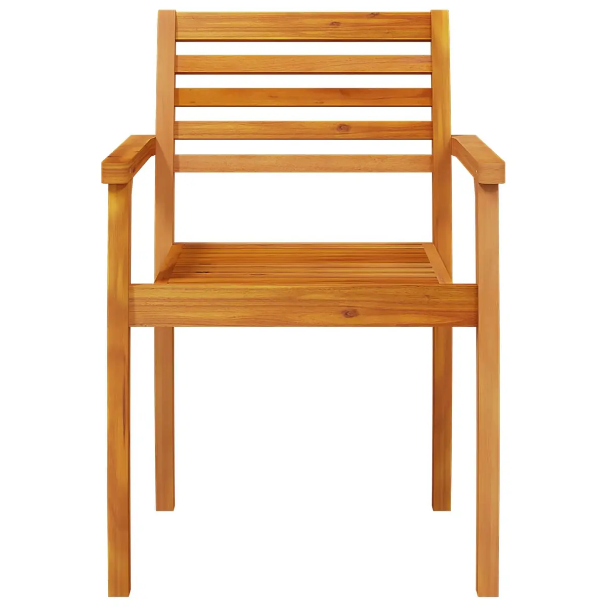 Solid Acacia Wood Garden Dining Set with 5 Pieces