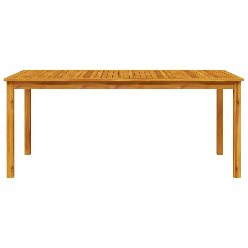Solid Acacia Wood 7-Piece Garden Dining Set in Brown