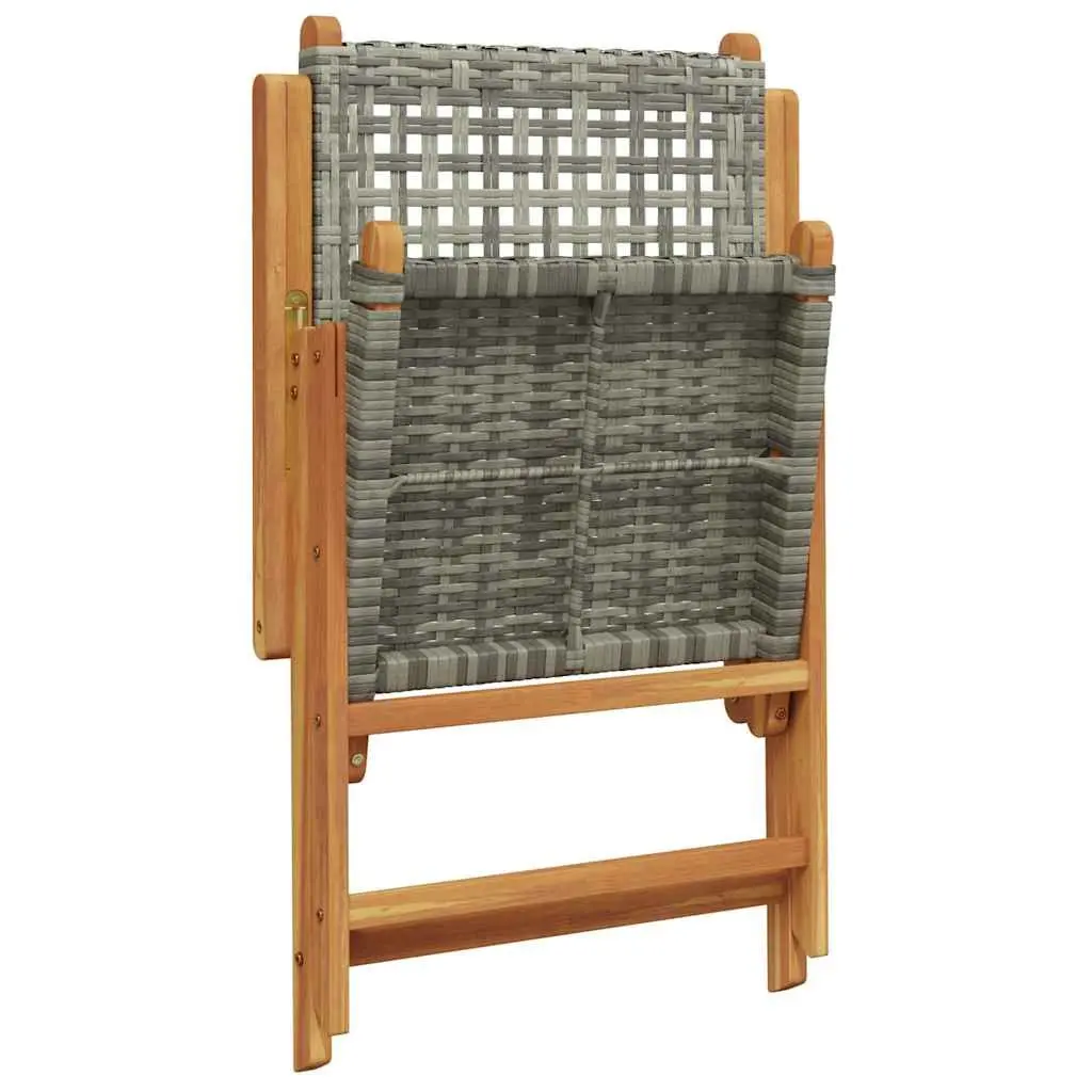 Folding 5 Piece Acacia Wood Garden Dining Set