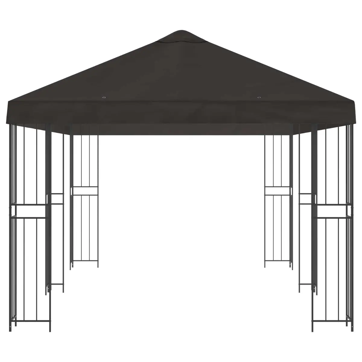 Garden Gazebo Polyester 6x3m Anthracite with Mesh Sidewalls