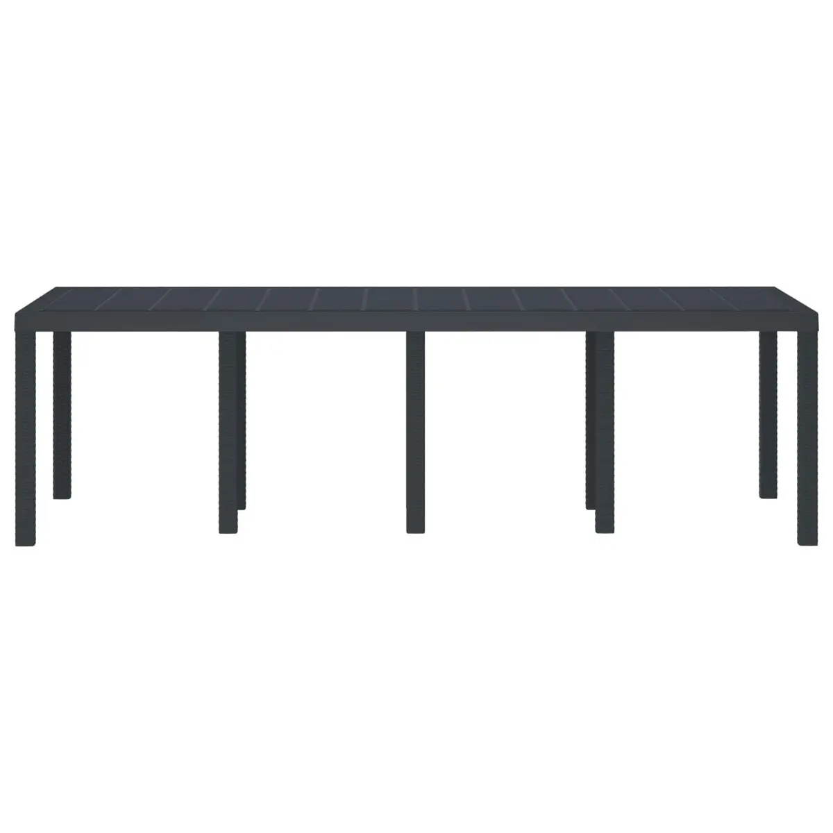 Anthracite Rectangular Garden Dining Table