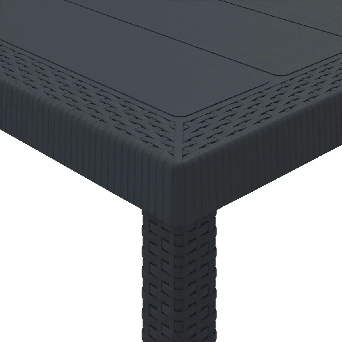 Anthracite Rectangular Garden Dining Table