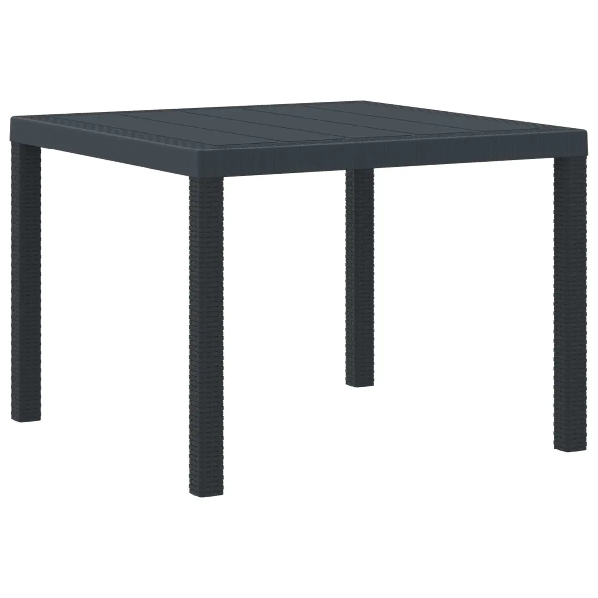 5-Piece Anthracite Garden Dining Set with Cushions